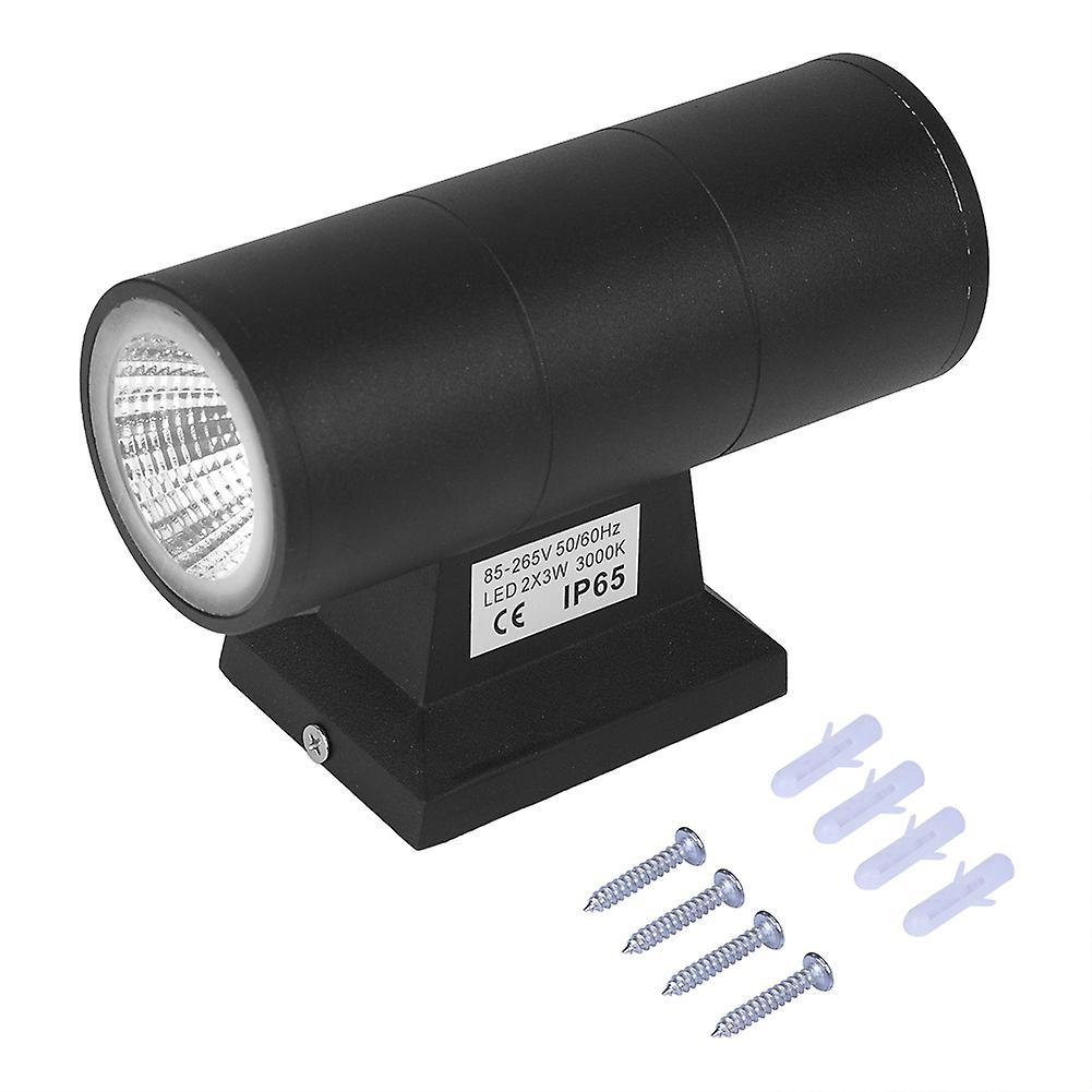 6w Dual-head Cob Led Wall Mounted Light Outdoor/indoor Cafe Waterproof Lamp Decor Warm White