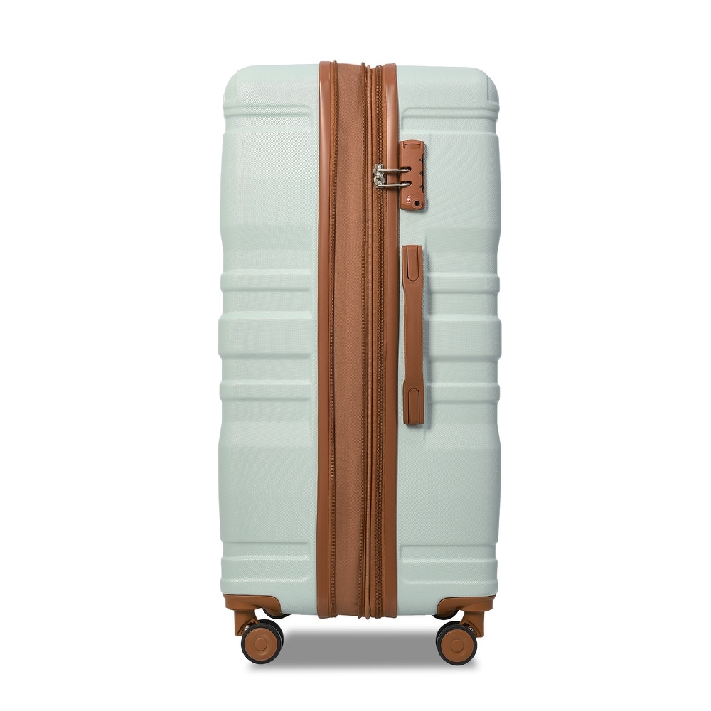 Luggage Sets Expandable ABS 3pcs Luggage Sets Hardside Suitcase Sets Spinner Suitcase with TSA Lock (20''24''28'')