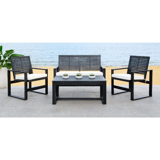 Ozark 4 Piece Patio Outdoor Living Set Safavieh