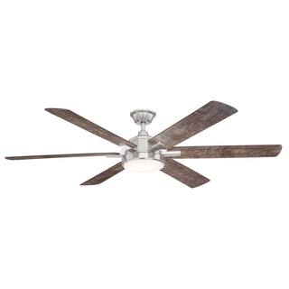 Home Decorators Collection Carden 66 in. LED Brushed Nickel Ceiling Fan with Light and Remote Control AM852-BN