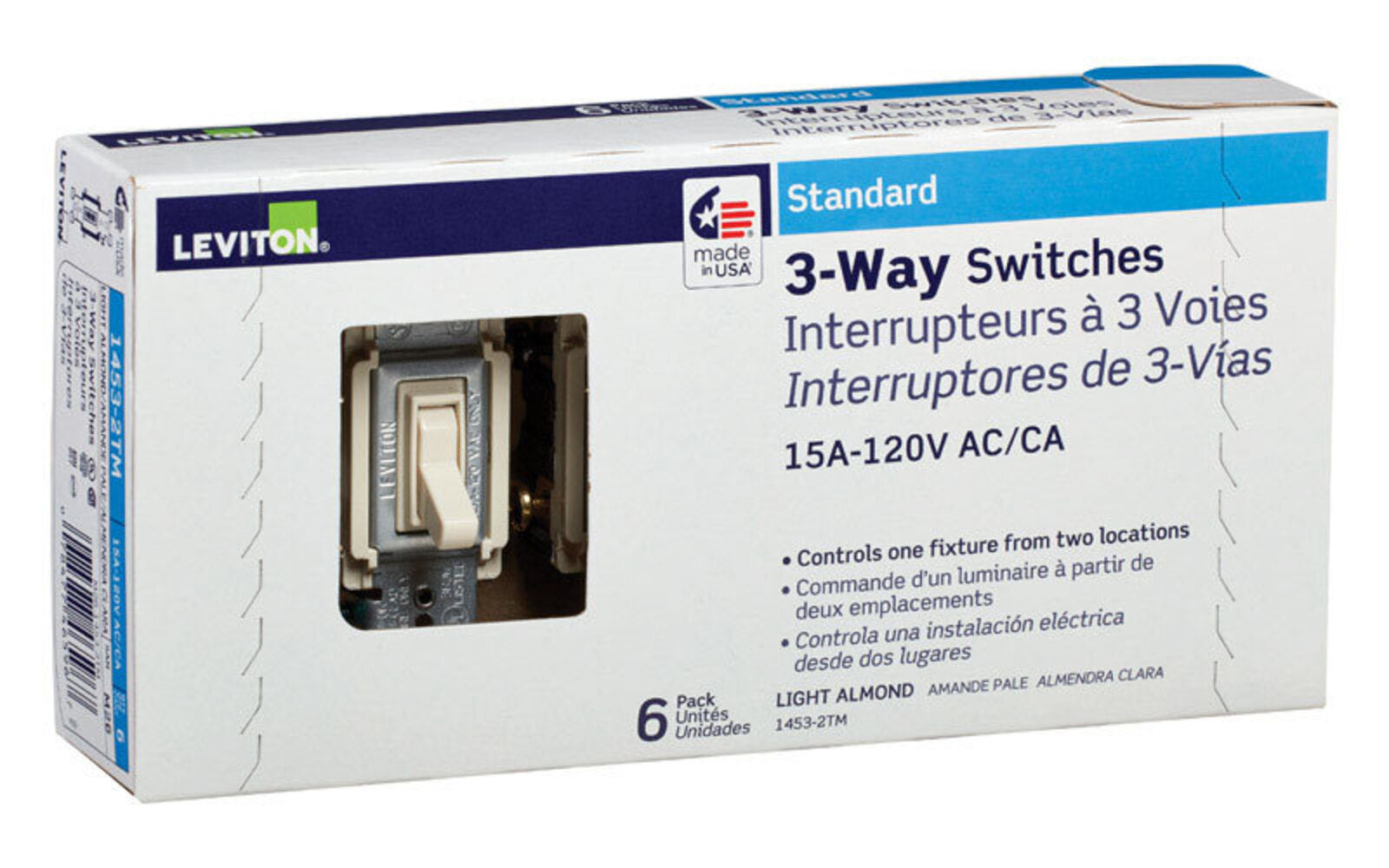 TOGGL SWITCH 3WAY LA 15A