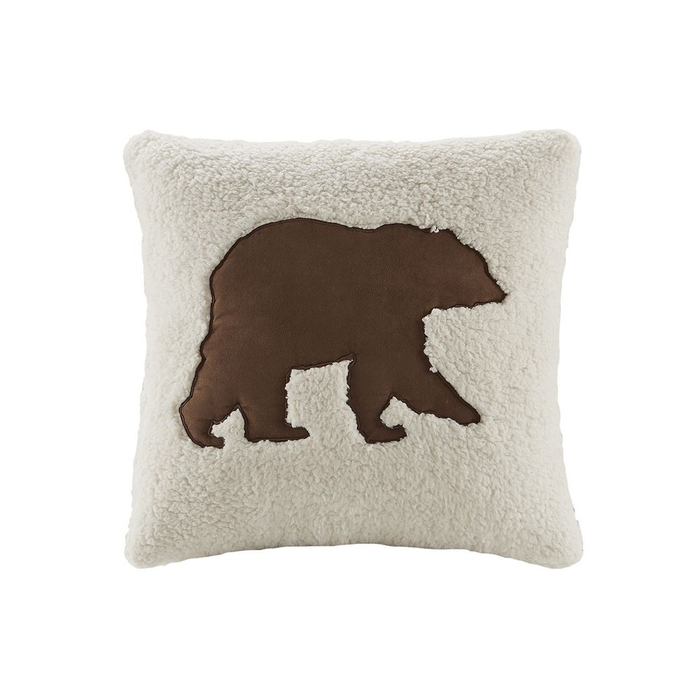 Woolrich Bear Square Throw Pillow