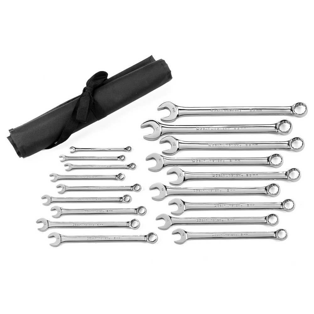 GEARWRENCH 18 Piece 12 Point Long Pattern Combination Wrench Set Metric 81920 from GEARWRENCH