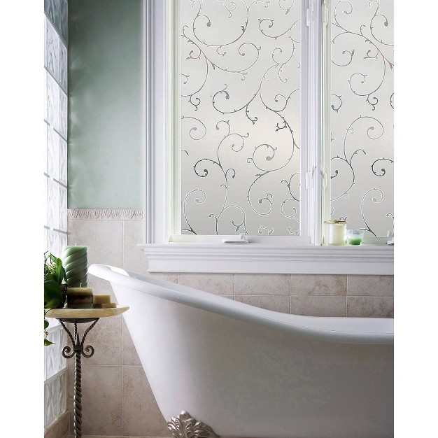 X 36 quot Etched Lace Window Film Artscape