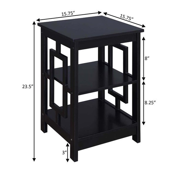 Porch and Den Woodmere Contemporary Square End Table