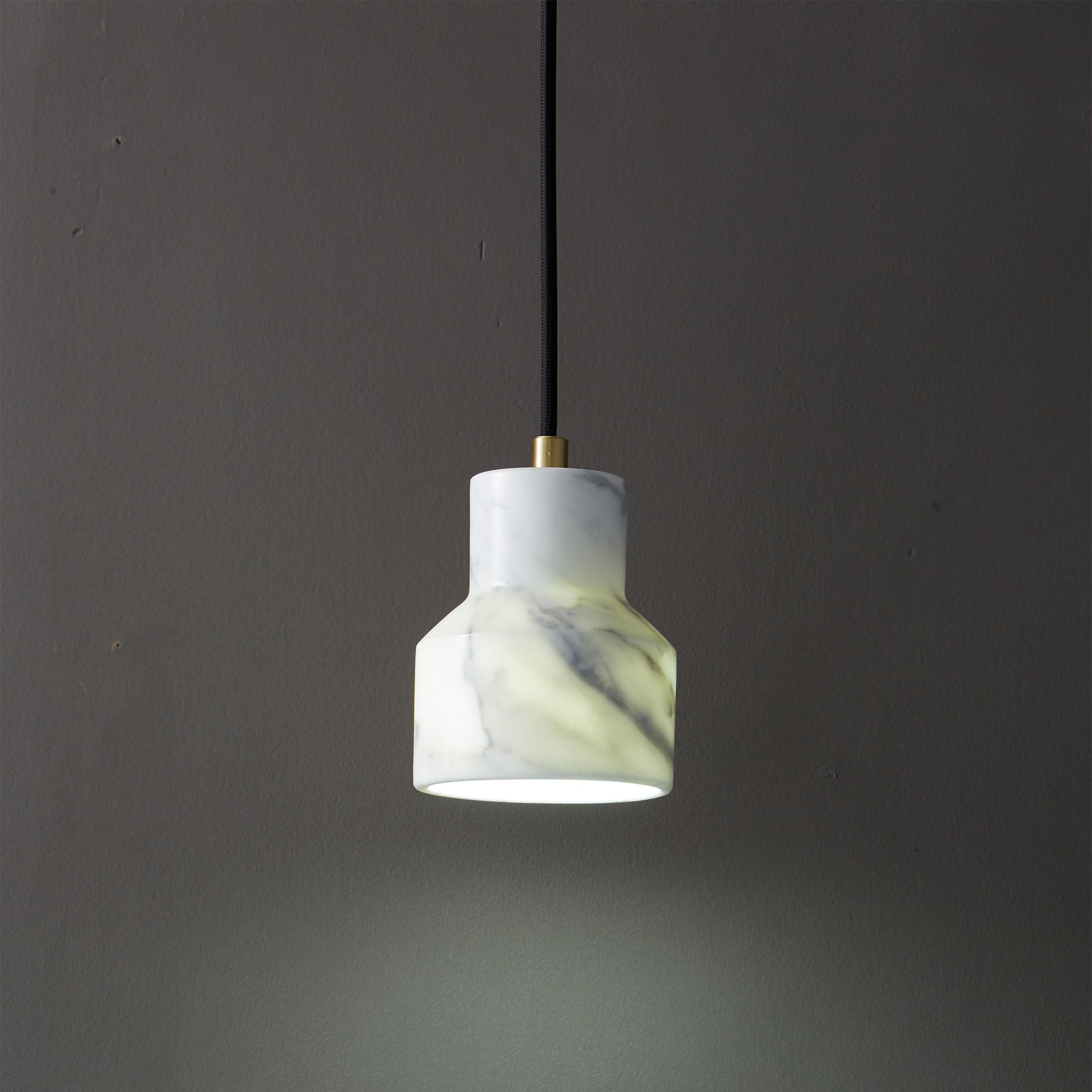 White Marble Pendant Lamp  7712-We