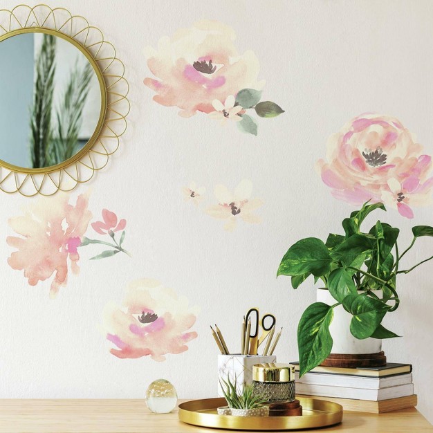 Floral Blooms Peel And Stick Wall Decal Roommates