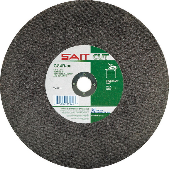 SAIT 24003 Cutting Concrete  tf 10 x 1/8 x 5/8 c24...