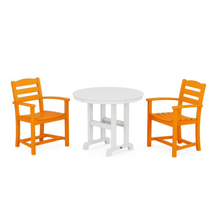 Polywood La Casa Café 3-Piece Round Dining Set PWS1332-1