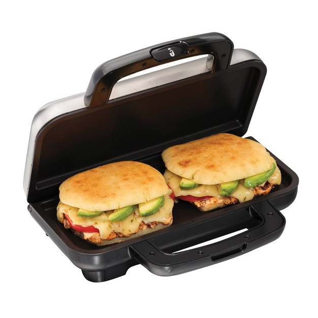 Proctor Silex Deluxe Hot Sandwich Maker Gray