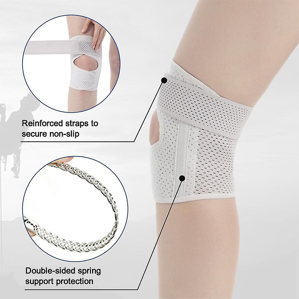 Knee Braces With Dual Stabilizers Knee Support Men Women Relieves Meniscus Tear Knee Pain Arthritis Tendonitis Pain Injury Recovery Running Workout Br