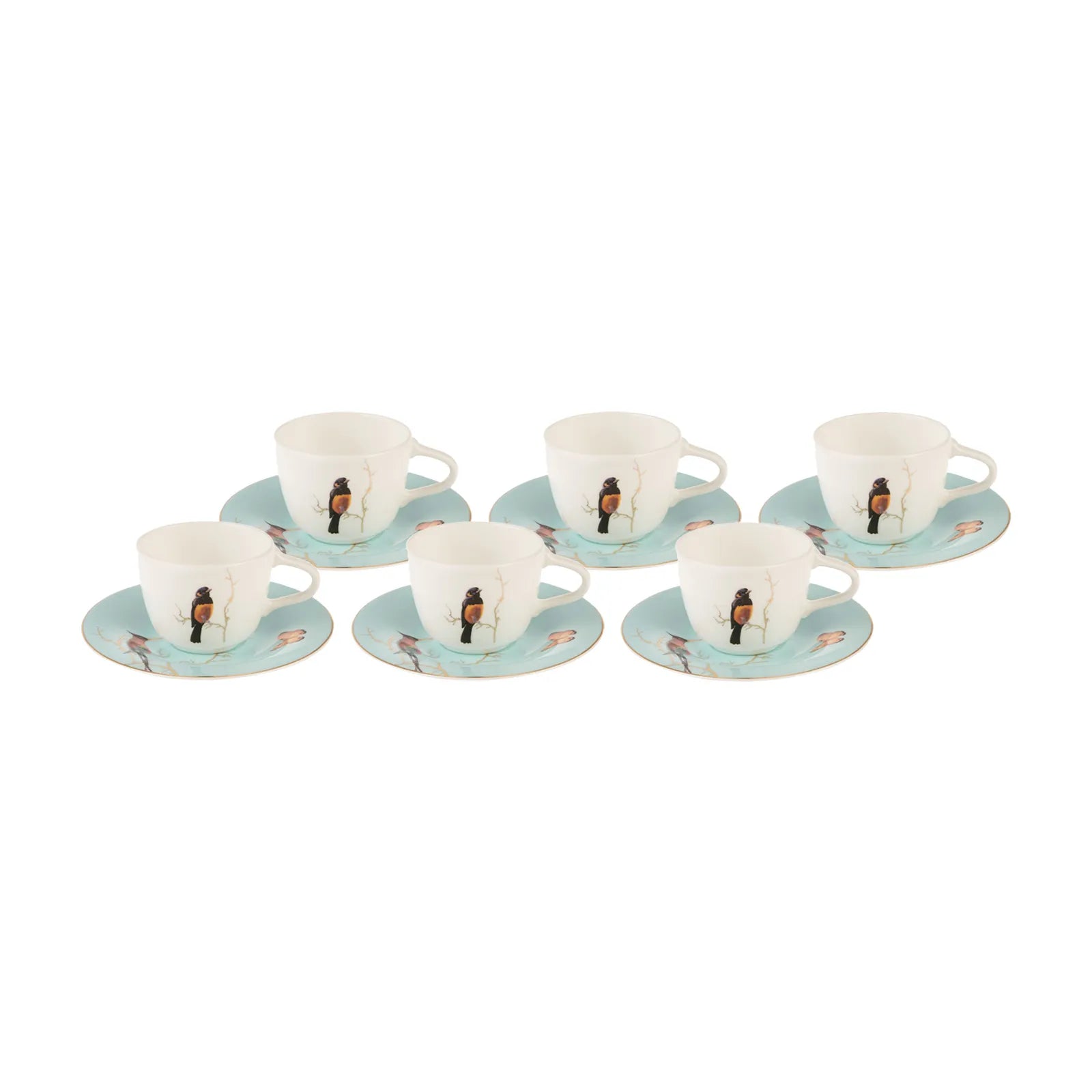 Karaca Fine Pearl Grace Mint Set Of 6 Coffee Cups 100 Ml 153.03.06.5079