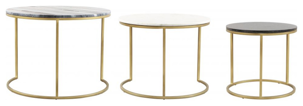 Franco Nesting Coffee Tables Multicolor   Contemporary   Coffee Table Sets   by GwG Outlet  Houzz