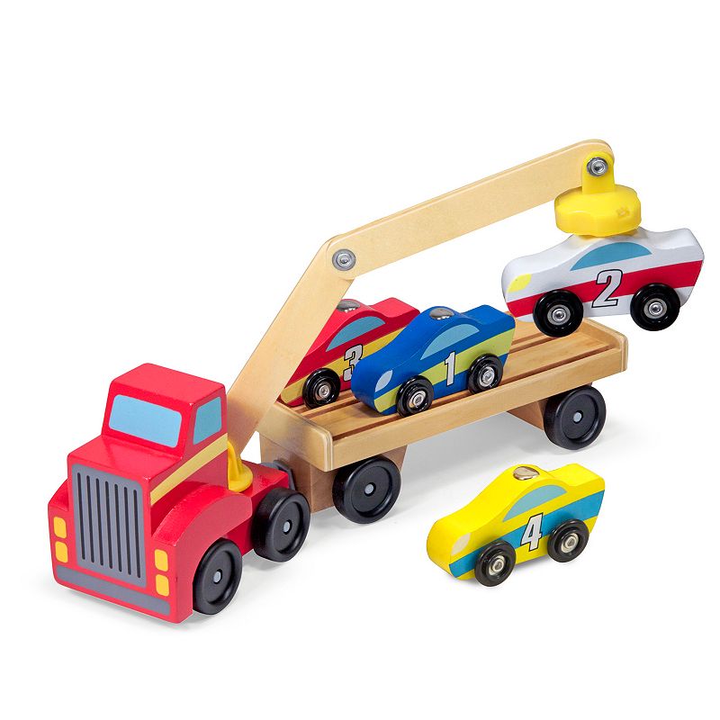 Melissa and Doug Magnetic Car Loader Set