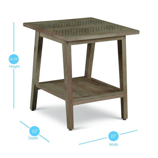 The Gray Barn Minett Solid Mango End Table