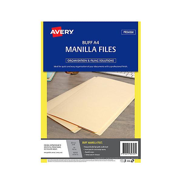 Avery Manilla Folder Buff A4 Pk20