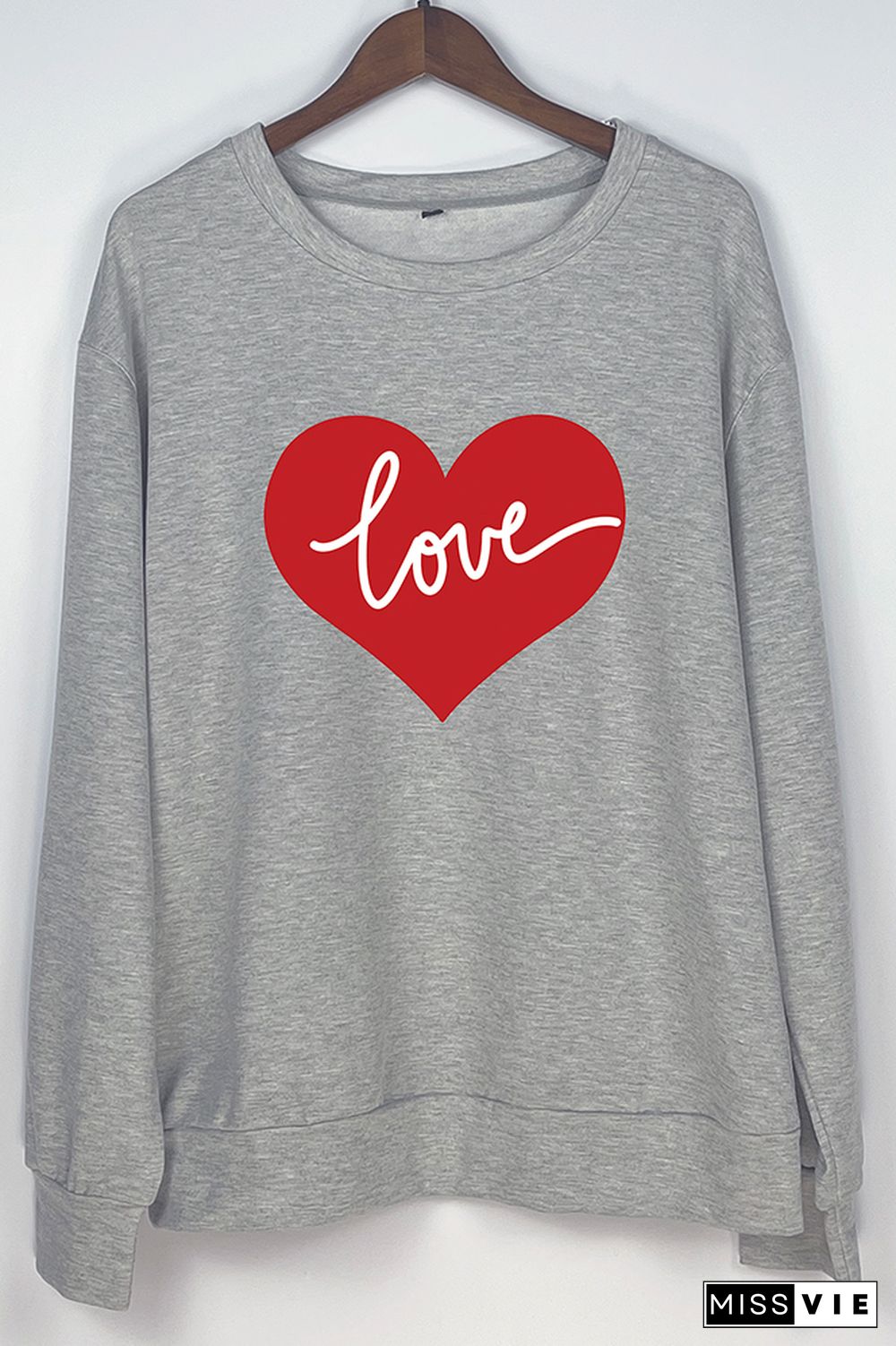 VALENTINE'S DAY Pullover Heart Love Sweatshirt Women Wholesale