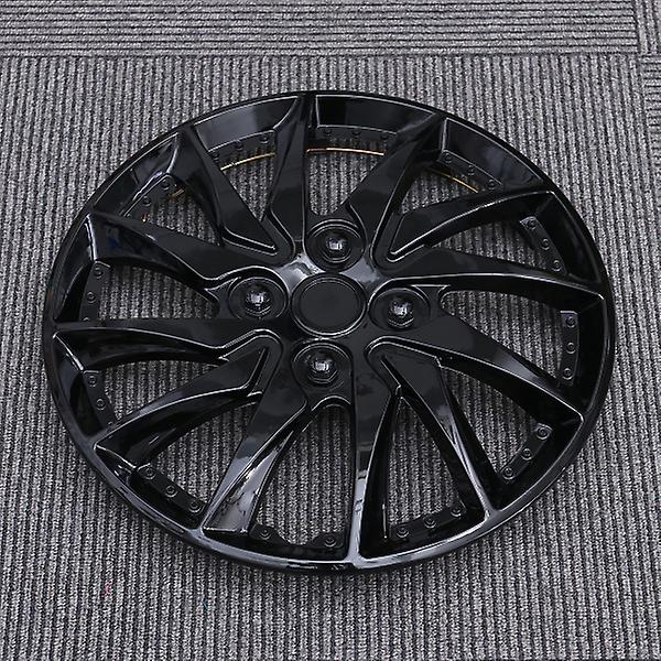 14 Inch Car Wheel Case Hubcap For Car Hub Auto Refit Accessory (silver Black)