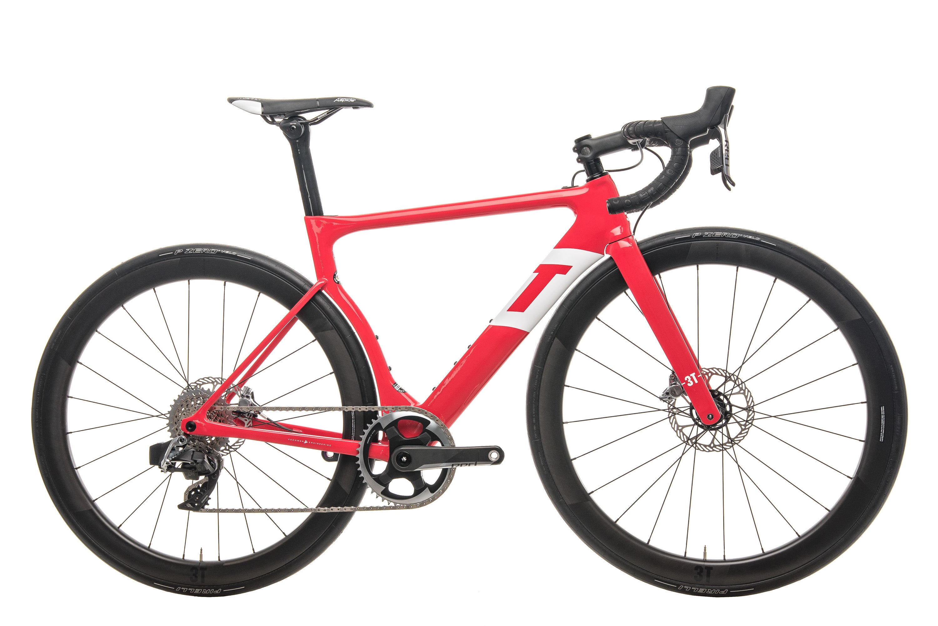 3T Strada Team Red AXS eTap Road Bike - 2020, Small