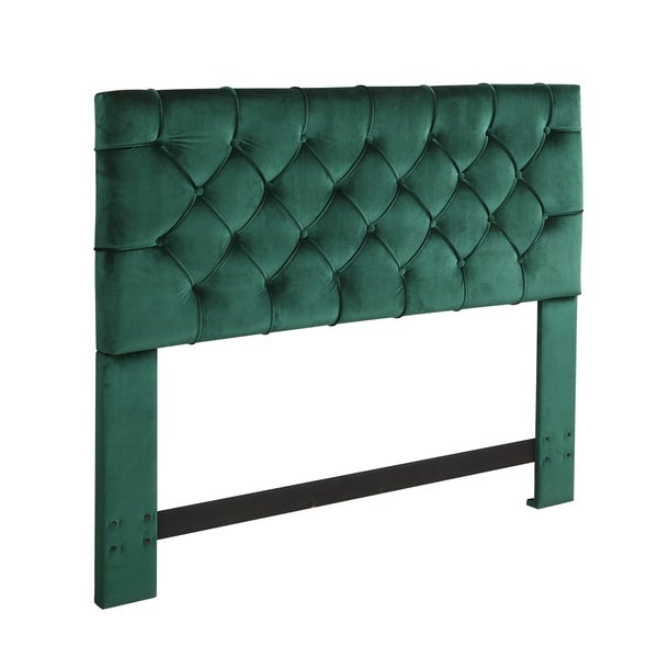 Chic Home Emer Velvet Upholstered Diamond-tufted Headboard - - 21529728