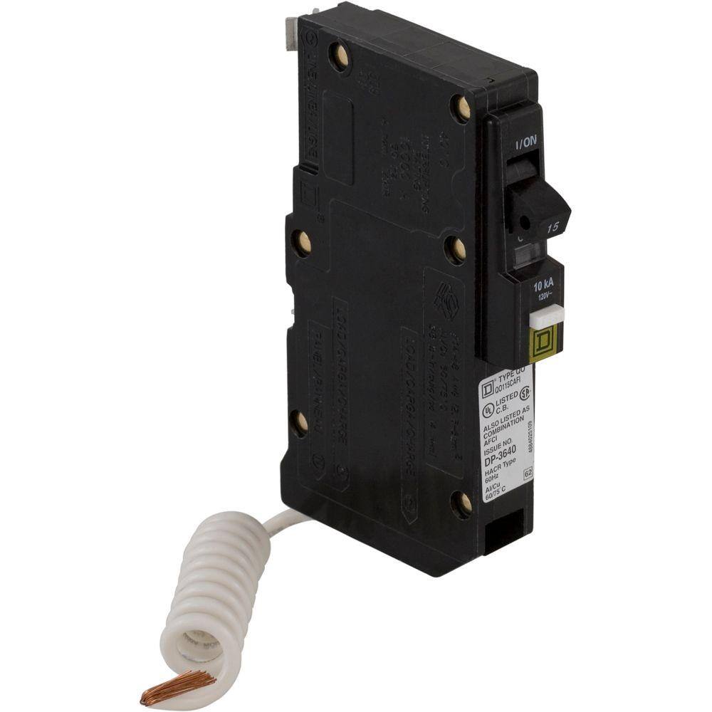 Square D QO 15 Amp Single-Pole Combination Arc Fault Circuit Breaker(QO115CAFIC) QO115CAFIC