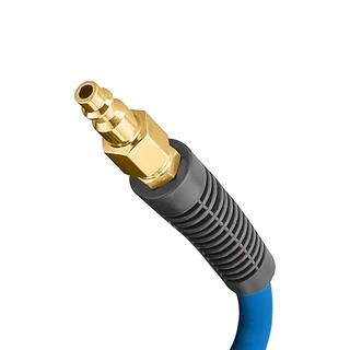 Estwing 38 in. x 50 ft. PVCRubber Hybrid Air Hose with 14 in. Brass Fittings E3850PVCR