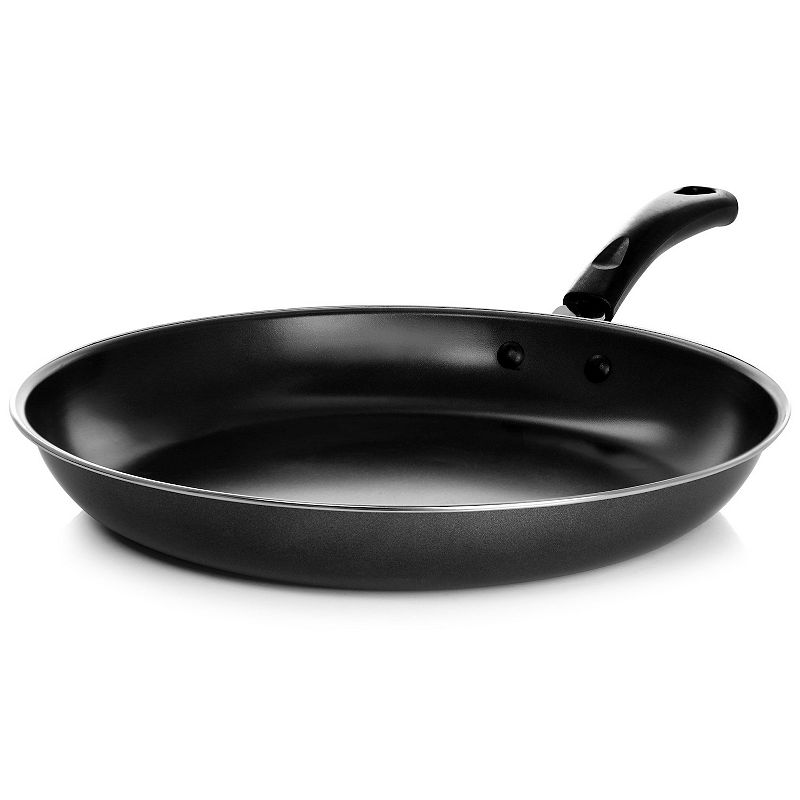 Gibson Everyday Highberry 2 Piece 12in and 10in Frying Pan Set in Metallic Grey