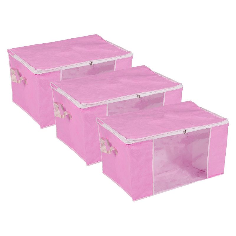 Clothes Organizer Comforters Storage Bag Clothing Storage Box， 3pcs