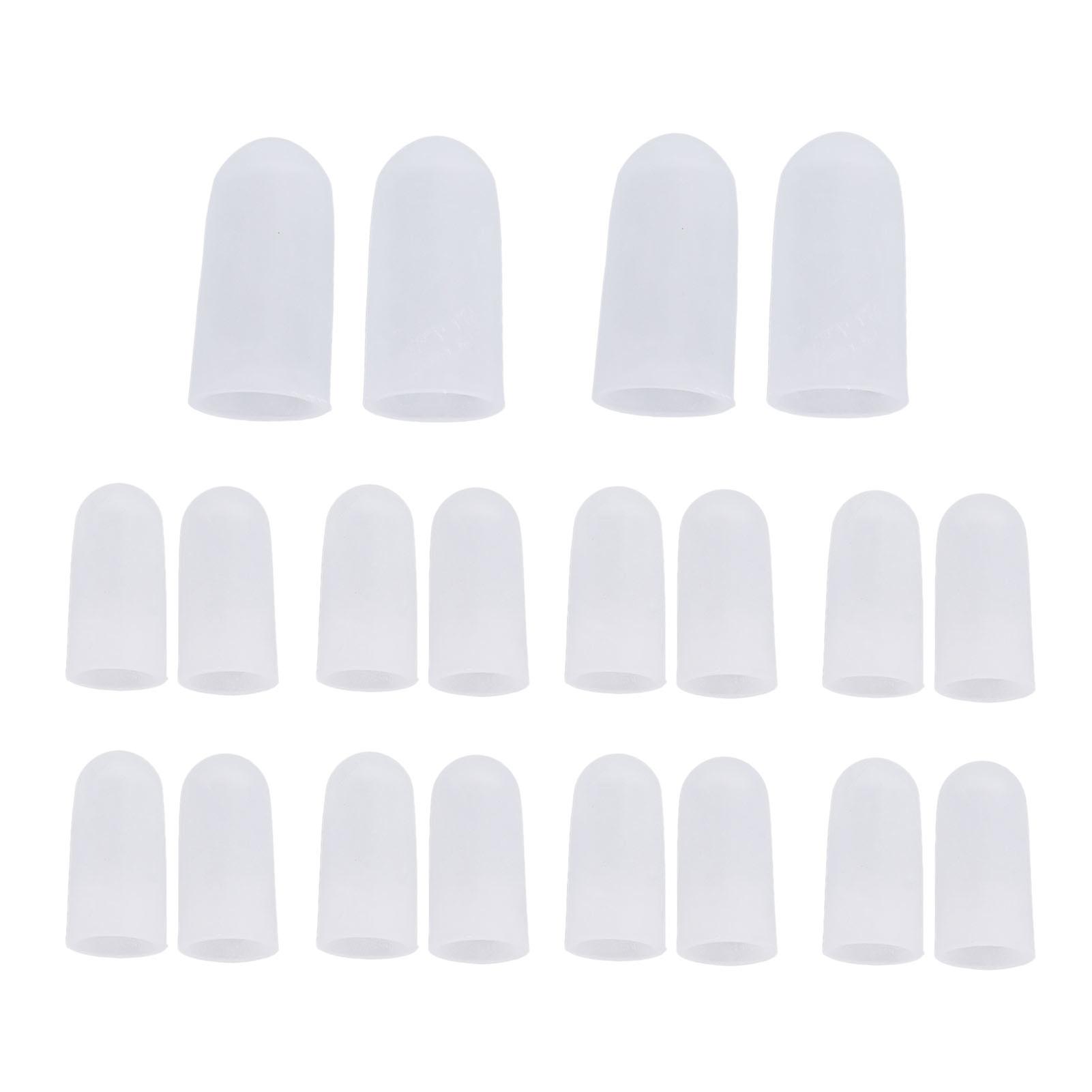 10 Pairs Toes Protector Soft Silicone Prevent Friction Different Size Toes Protective Guards