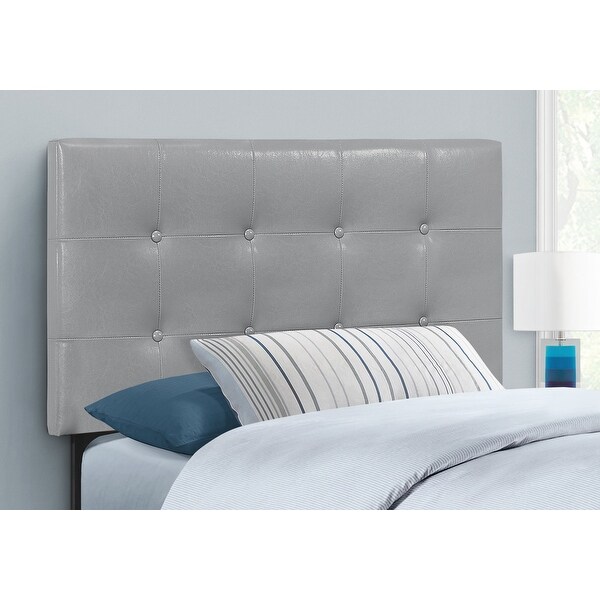 Bed， Headboard Only， Twin Size， Bedroom， Upholstered Pu Leather Look， Transitional - - 31784656