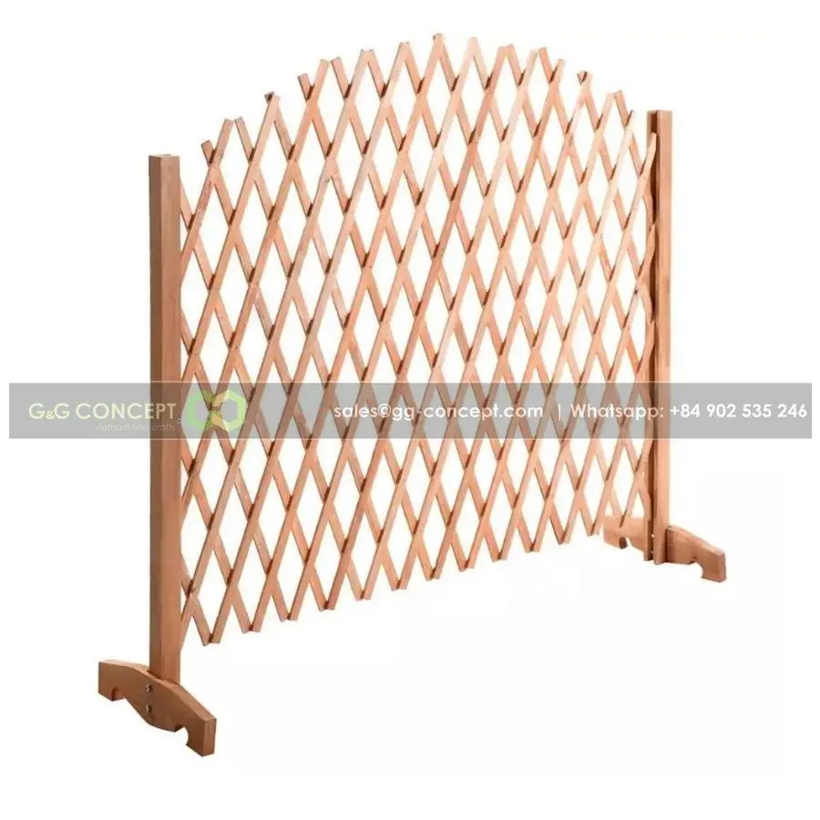 Home And Garden Extendable Acacia Wooden Fence Trellis Screen From Vietnam Is Stable/ High Quality Vietnam Export