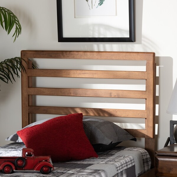 Akemi Modern and Contemporary Wood Headboard - - 33123260