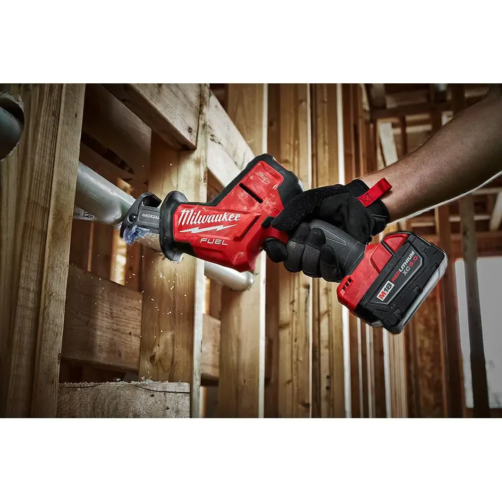 Milwaukee M18 FUEL 18-Volt Lithium-Ion Brushless Cordless Deep Cut Band Saw with M18 FUEL HACKZALL Reciprocating Saw