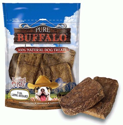 Loving Pets Pure Buffalo Lung Steak Dog Treats