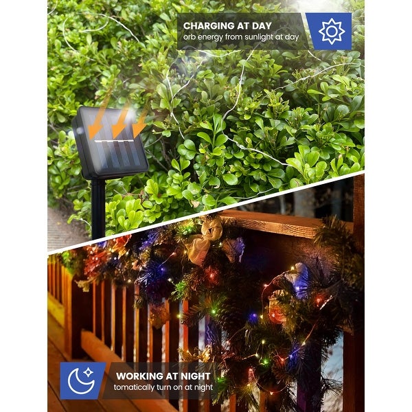 100 Light 33 ft. Indoor/Outdoor  Multicolor Solar Power Integrated LED String Light - 33 ft. Shopping - The Best Deals on String Lights | 41742445