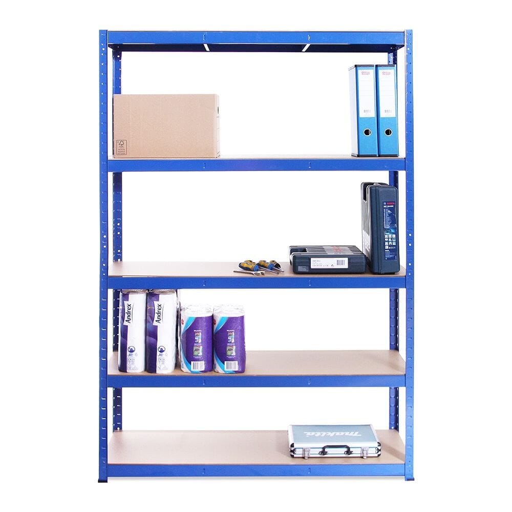 5 Tier Boltless Shelving Unit (set of 2) Plus Workbench