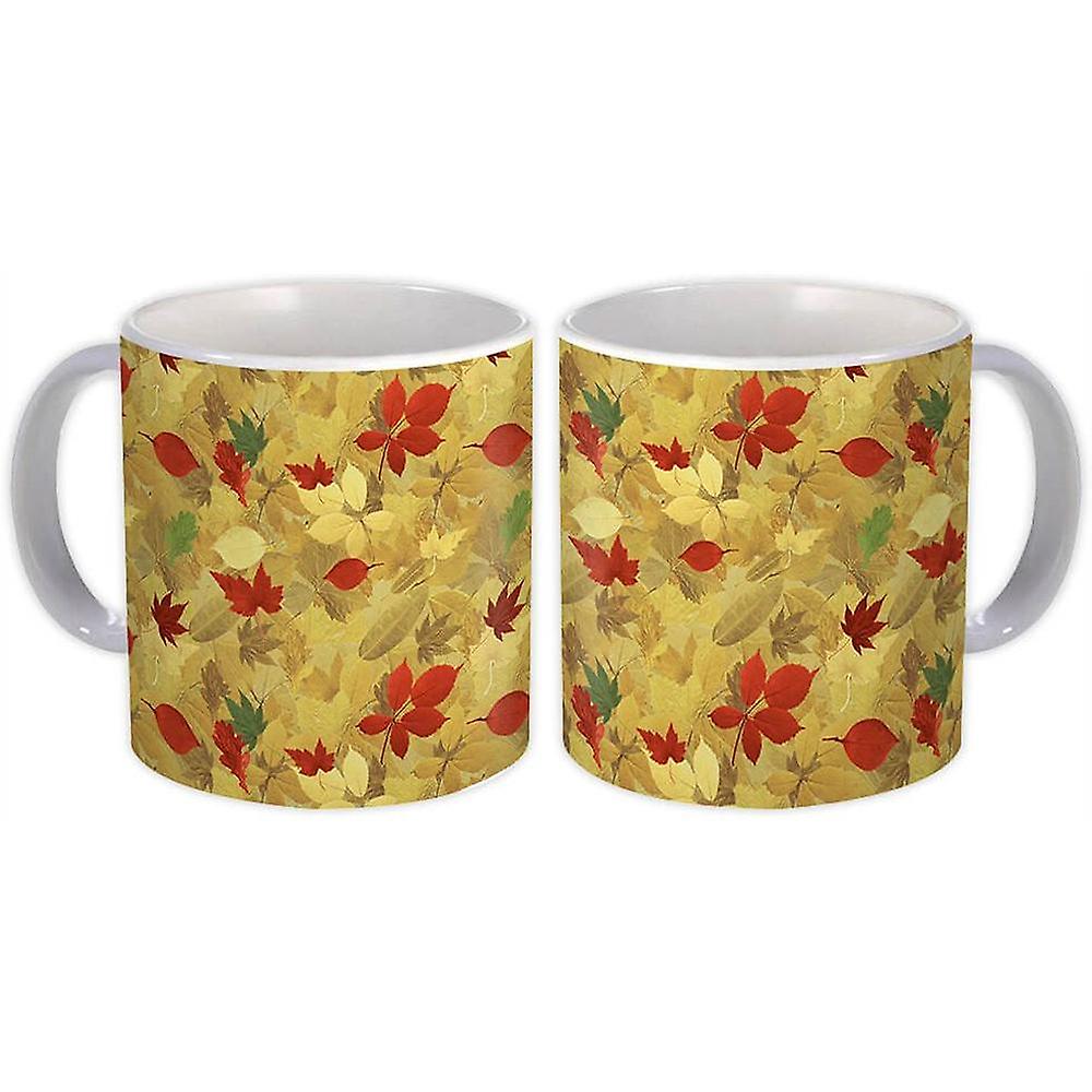 Gift Mug: Leaves Pattern Fall