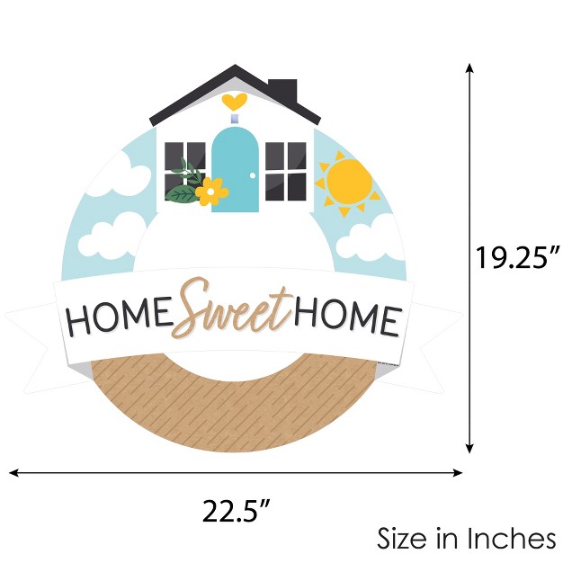 Big Dot Of Happiness Welcome Home Housewarming Outdoor New Sweet Home Decor Front Door Wreath