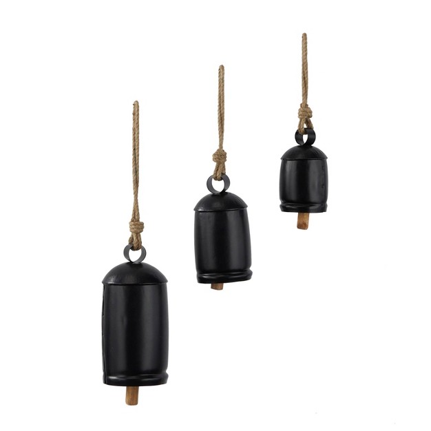 Set Of 3 Metal Bohemian Bell Olivia amp May