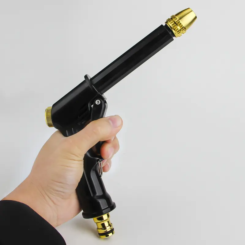 High Quality Comfortable Grip High Pressure Hose Handheld Adjustable Spray Gun Nozzle Garden Supplies