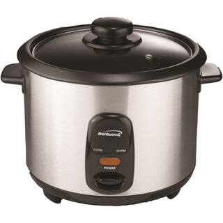 Brentwood Appliances 5-Cup Silver Rice Cooker TS-10