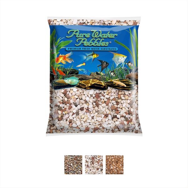 Pure Water Pebbles Natural Aquarium Gravel， 5-lb bag