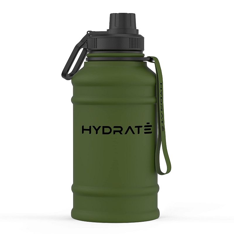 Water Bottle with Carrying Strap and Leak Proof Screw Cap for Gym， Exercise