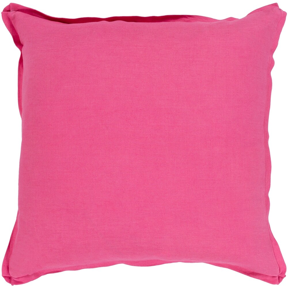 Sterling Classic Bright Pink Feather Down or Poly Filled Throw Pillow 22 inch