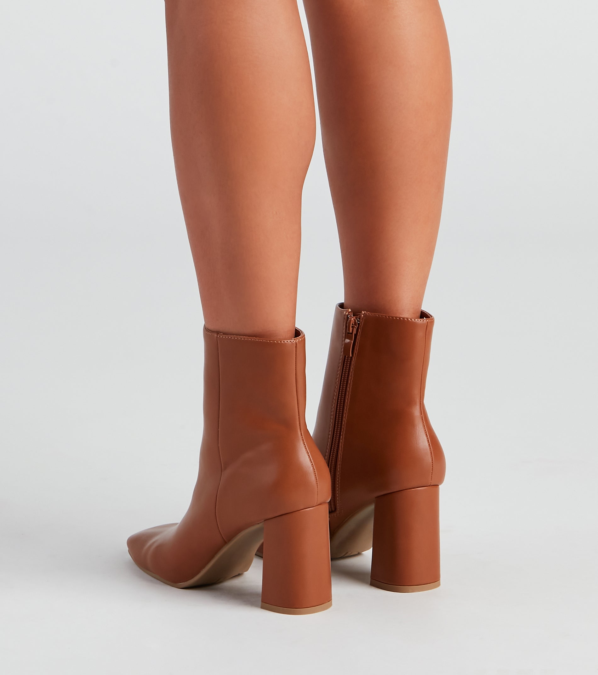 Fall Back On Block Heel Booties