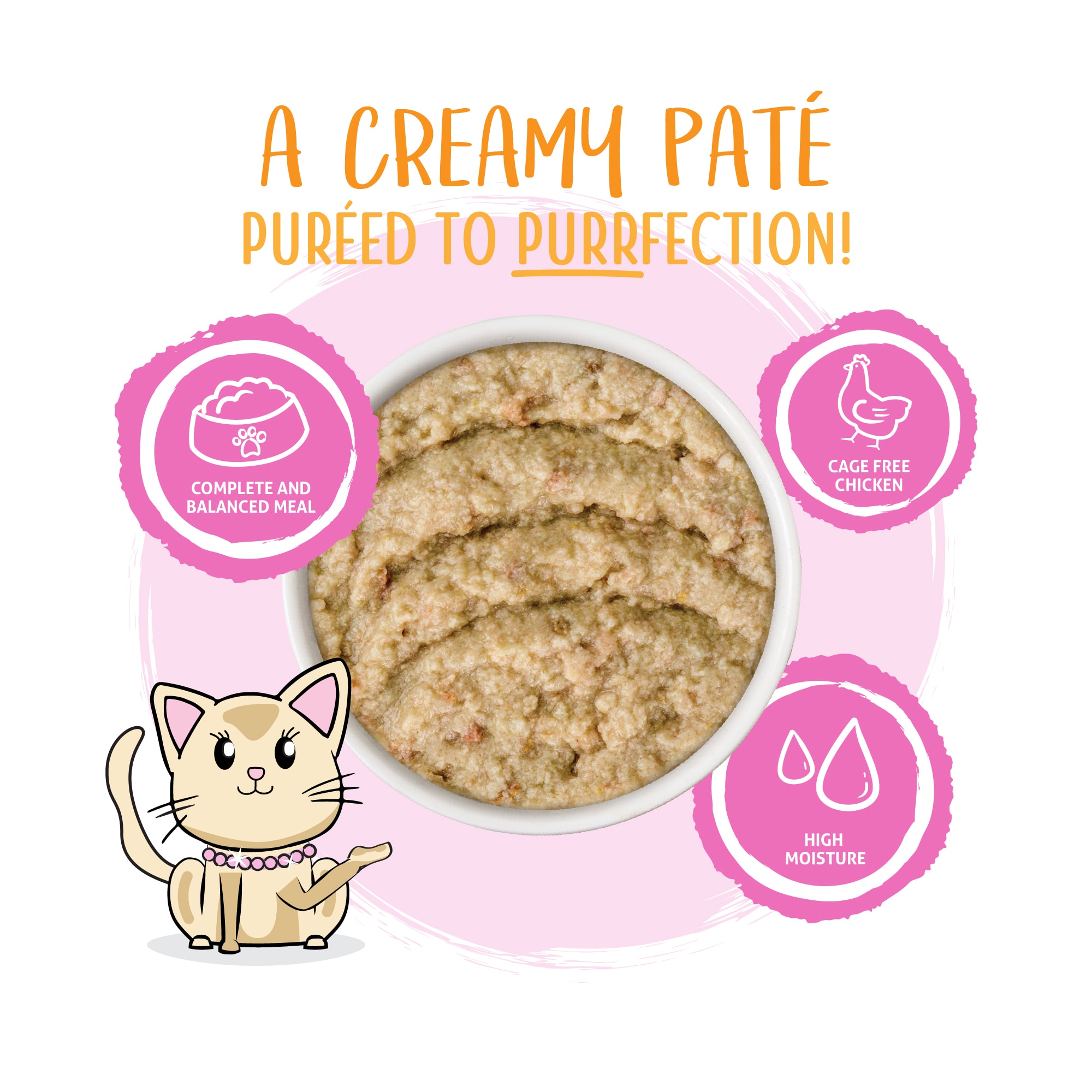 Weruva Pate Meal of Fortune Chicken Breast Dinner with Chicken Liver in a Hydrating Puree Wet Cat Food， 2.8 oz.， Case of 12