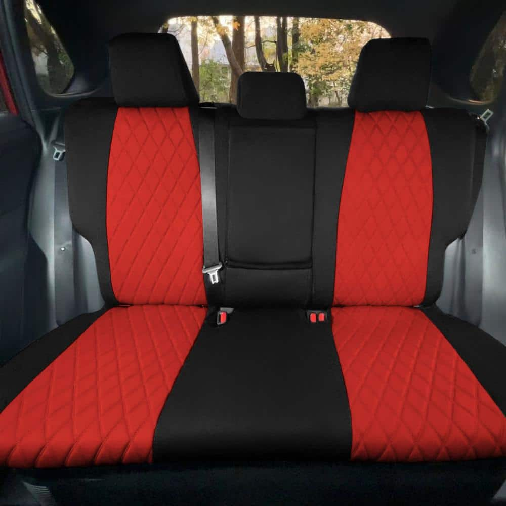 FH Group Neosupreme Custom Fit Seat Covers for 2019-2022 Toyota Rav4 LE to XLE to Limited DMCM5011RED-FULL