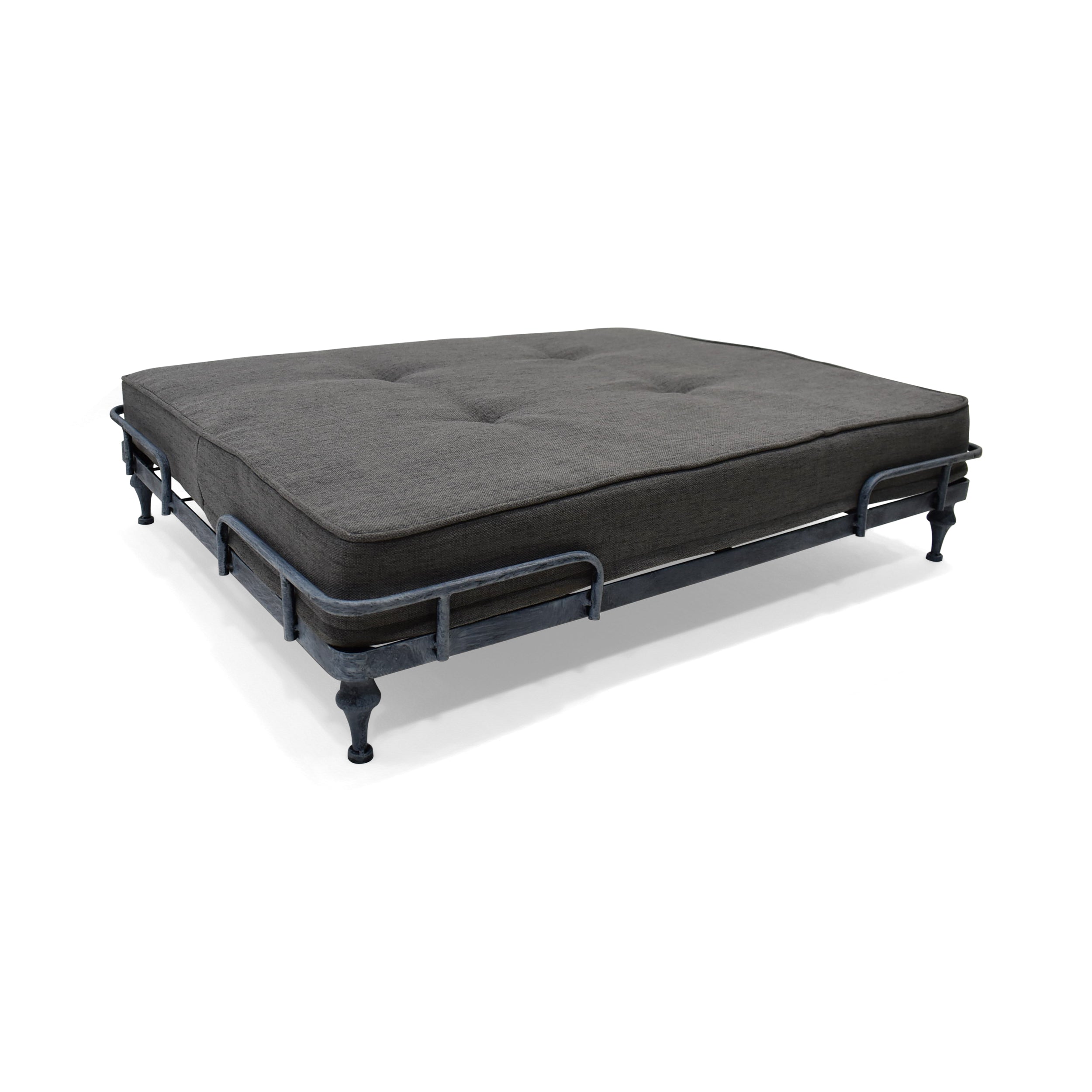 Elvis Industrial Pet Bed, Dark Gray and Brushed Gray