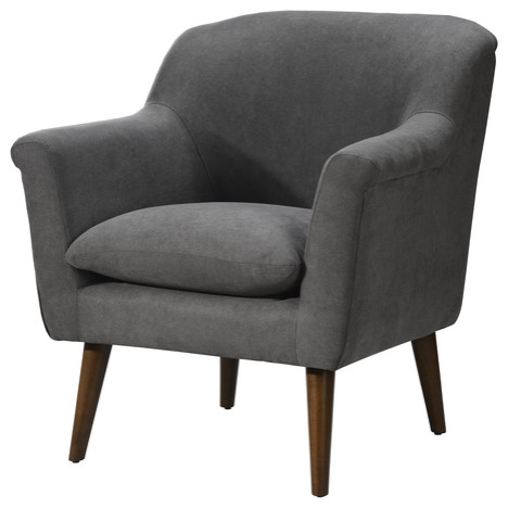 Shelby Woven Fabric Oversized Armchair   Midcentury   Armchairs And Accent Chairs   by Lilola Home  Houzz