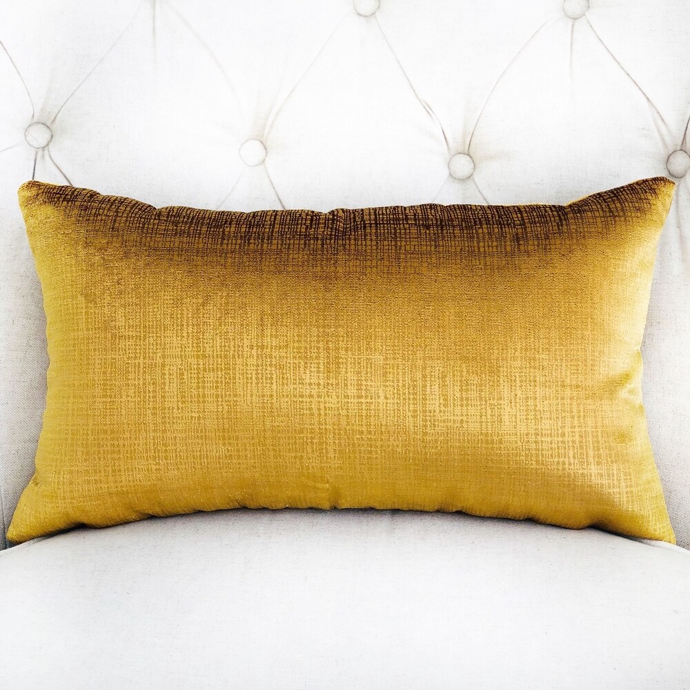 Plutus Beverly Gold Luxury Decorative Throw Pillow